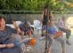 Volley adapté sur la terrasse : rires et bonne humeur Residence de l'Empereur Garches
